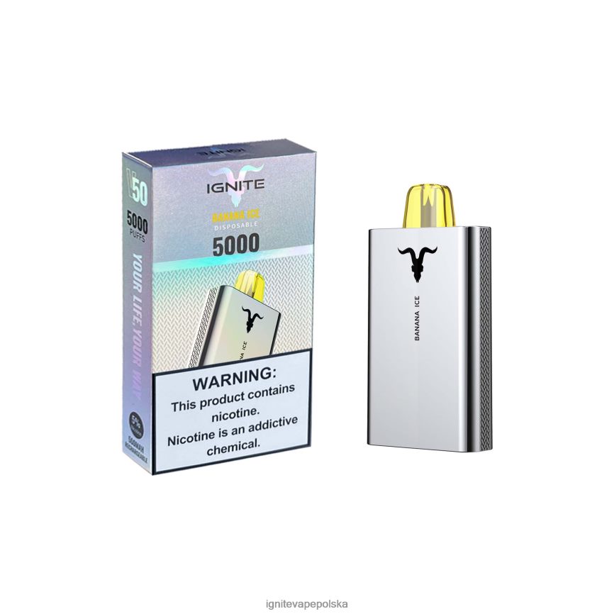 Ignite Vape Flavors | IGNITE V50 długopis do waporyzacji lód bananowy 0648NZ153